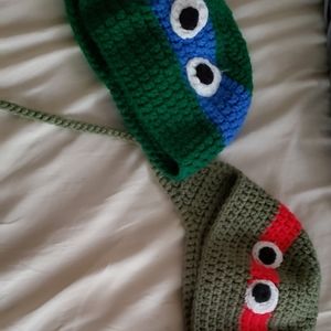 Homemade ninja turtle hats